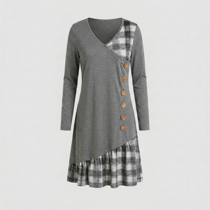 Checkered Midi Dress
