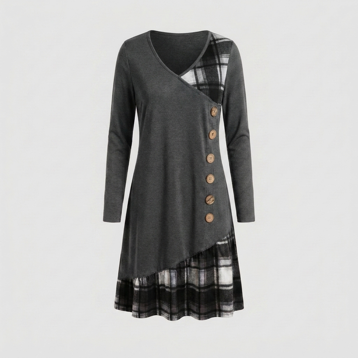Checkered Midi Dress