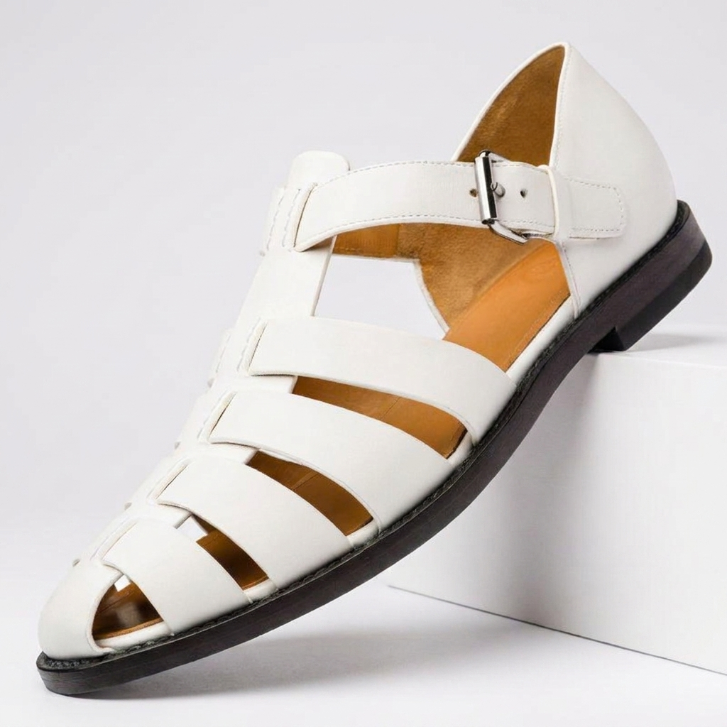 Sleek Leather Fisherman Sandals for Men