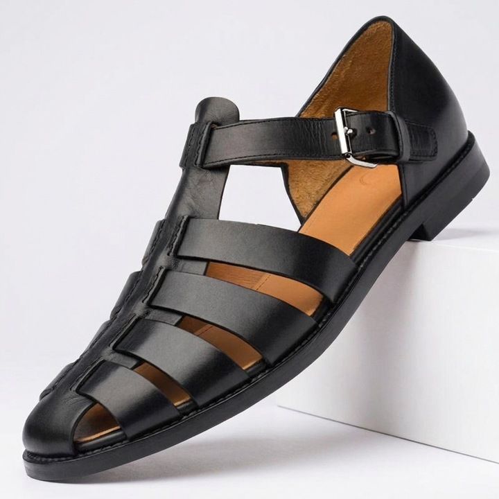 Sleek Leather Fisherman Sandals for Men