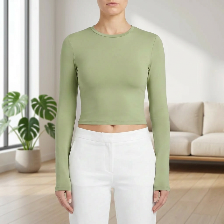 Long Sleeve Crop Top
