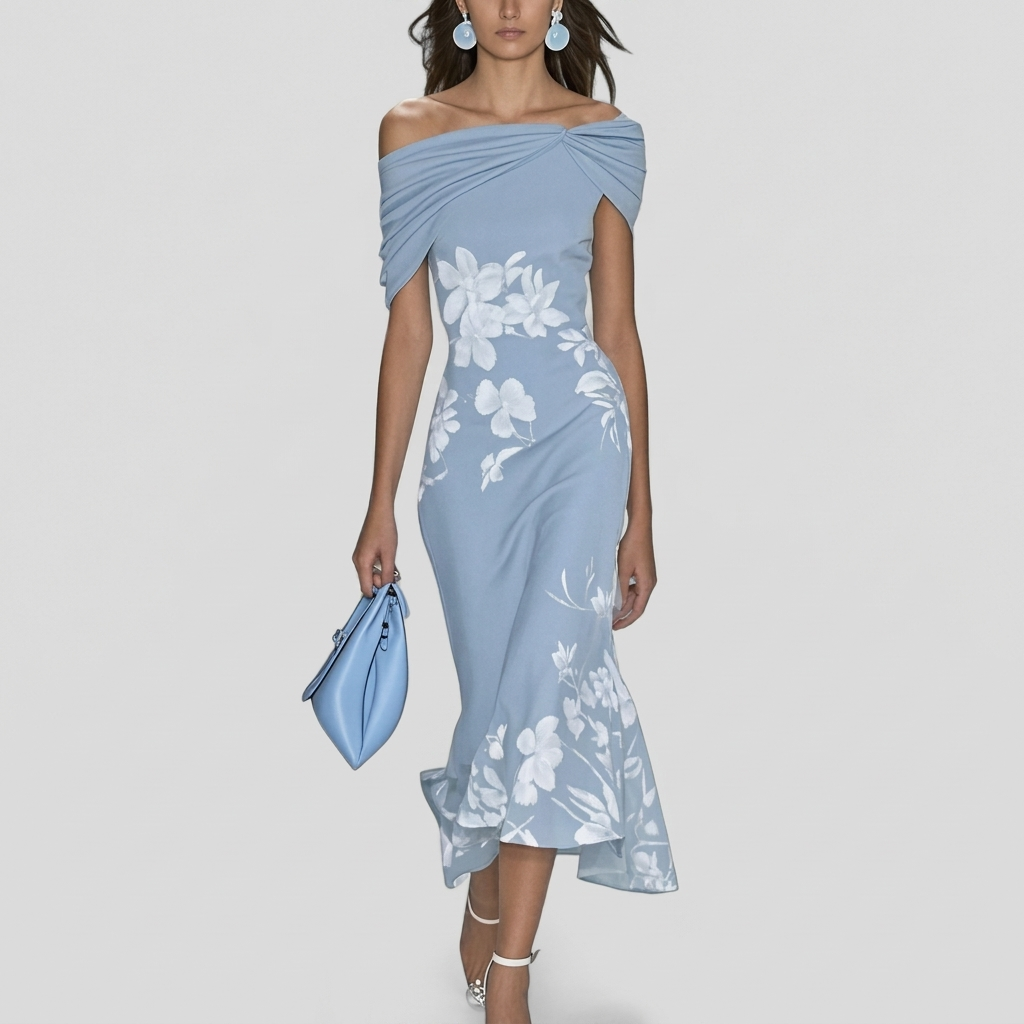 Chic Women’s Flower Print Dress