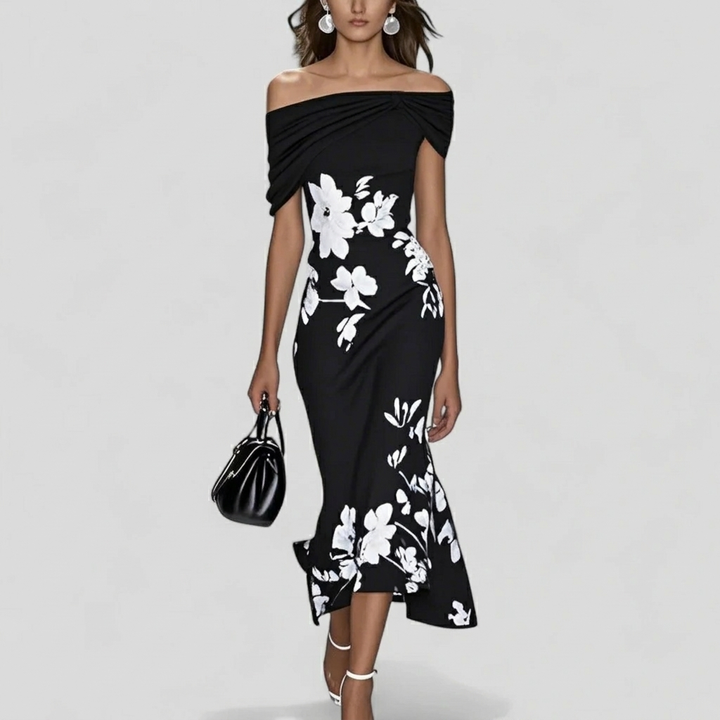 Chic Women’s Flower Print Dress