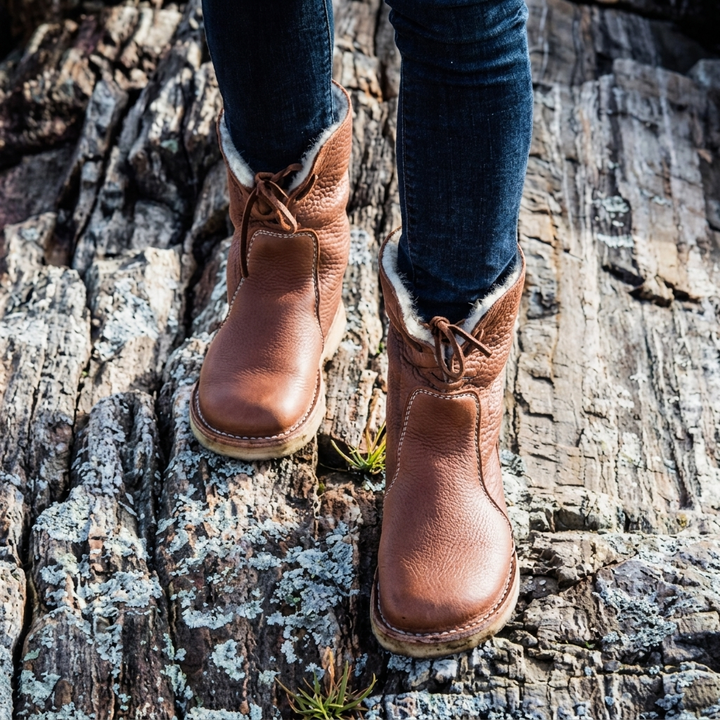 Classic Lace-Up Ankle Boots for Women