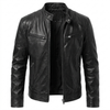 Trendy Zip Front Biker Jacket for Everyday Style