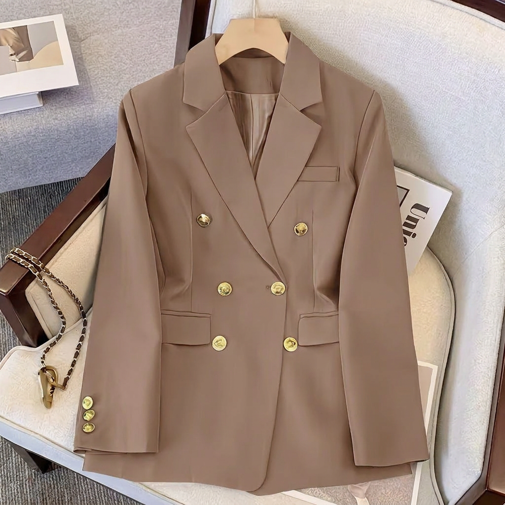 Women’s Double‑Breasted Blazer
