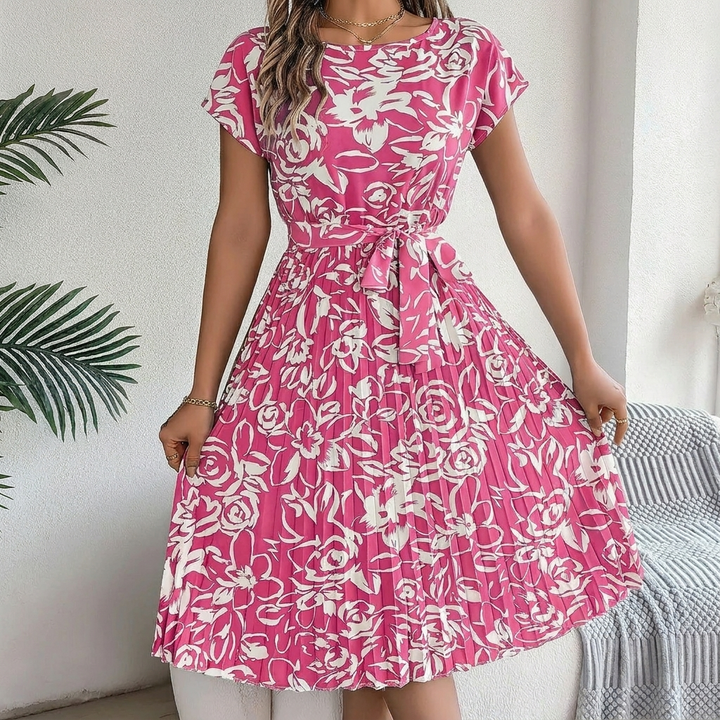 Women’s A‑Line Dress with Bow Detail