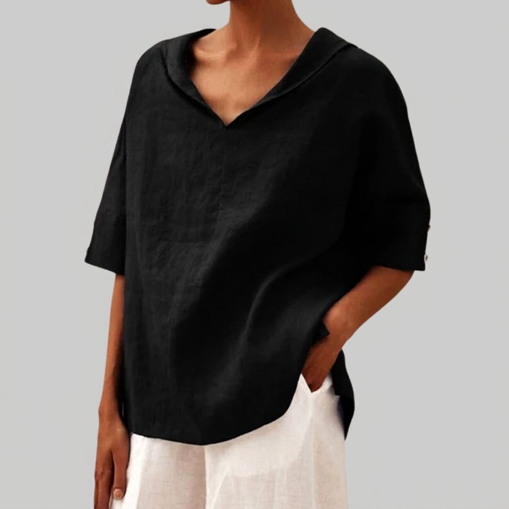 Lightweight V-Neck Blouse