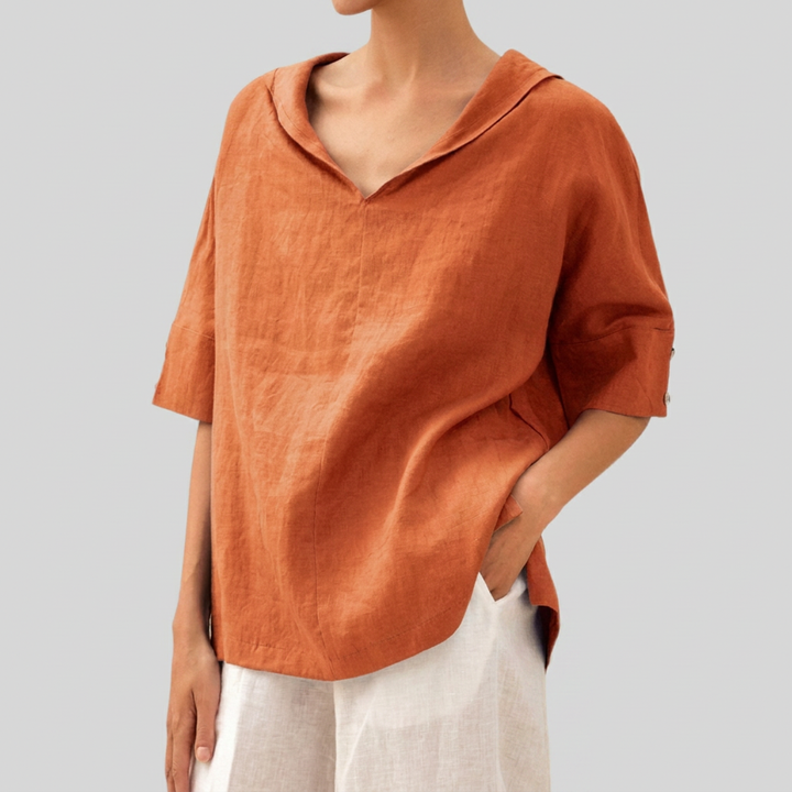 Lightweight V-Neck Blouse