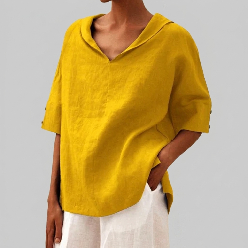 Lightweight V-Neck Blouse