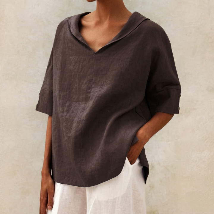 Lightweight V-Neck Blouse