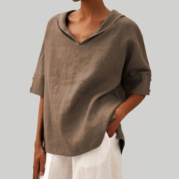 Lightweight V-Neck Blouse