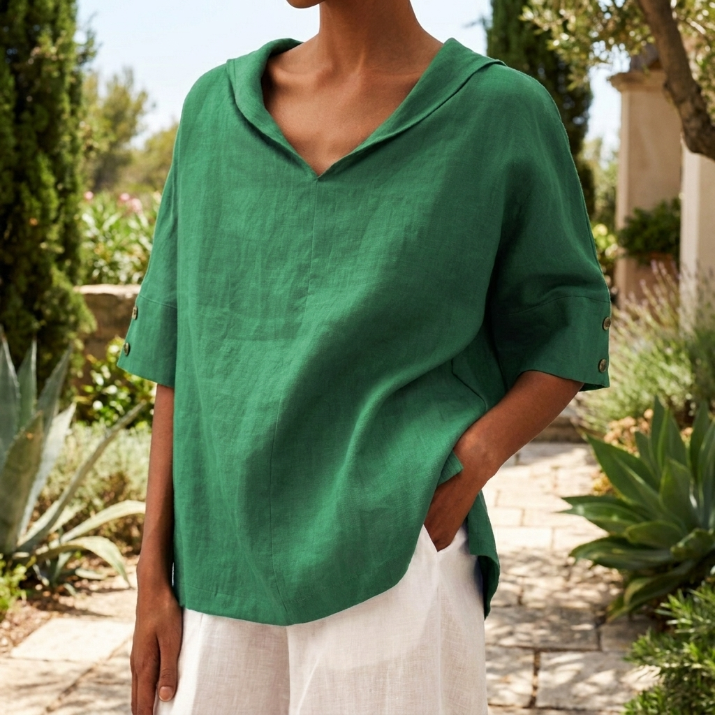 Lightweight V-Neck Blouse