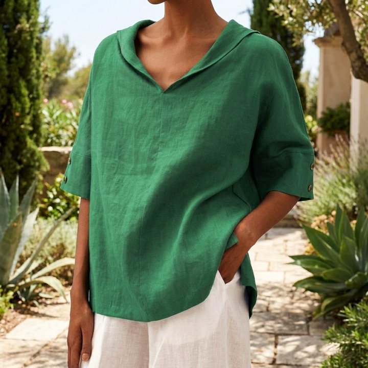 Lightweight V-Neck Blouse