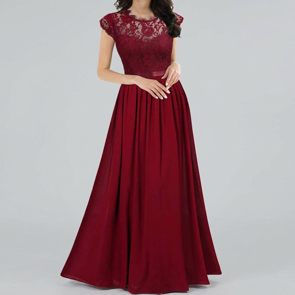 Elegant Lace Evening Dress