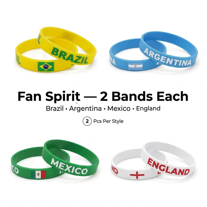 Soccer Fan Wristband Set