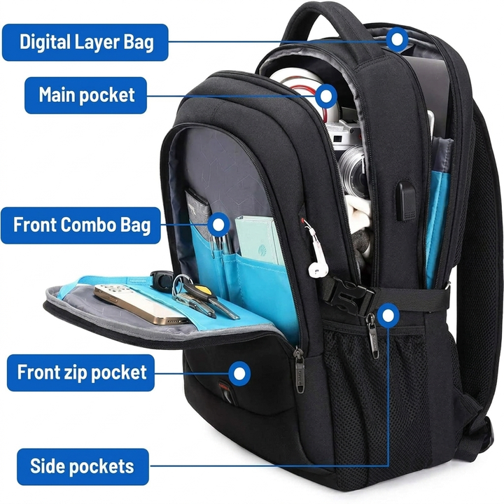 Waterproof laptop and travel backpack