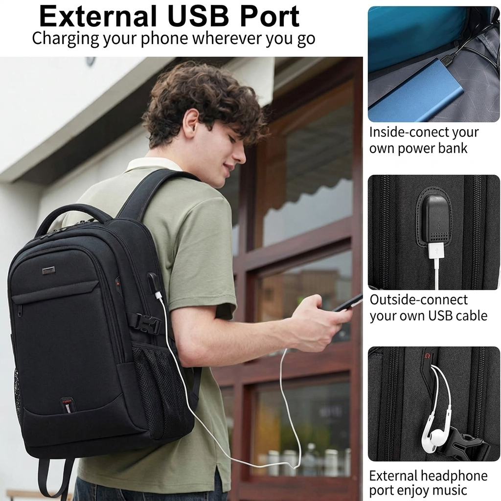Waterproof laptop and travel backpack
