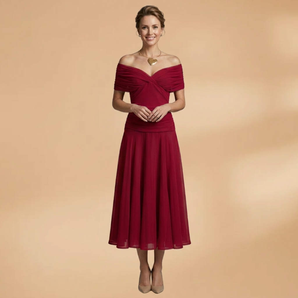Elegant Evening Midi Dress