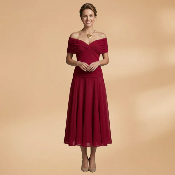 Elegant Evening Midi Dress