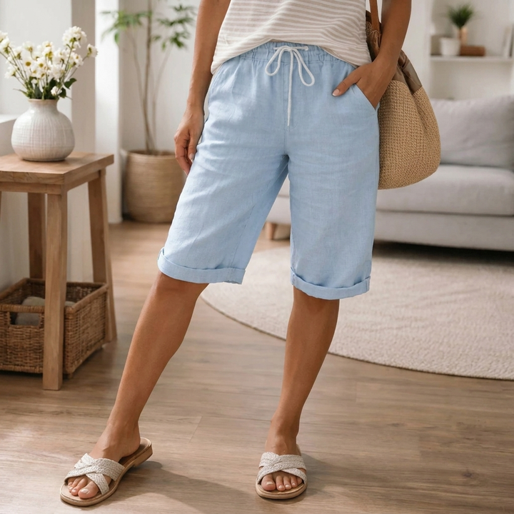 Adjustable Drawstring Shorts for Women