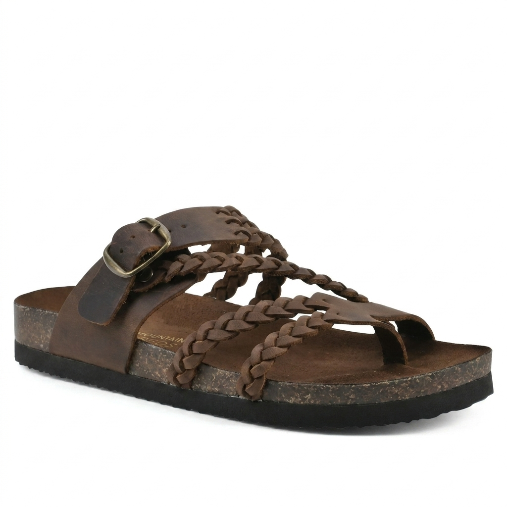 Elegant European Style Woven Strap Flat Sandals for Women