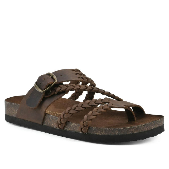 Elegant European Style Woven Strap Flat Sandals for Women