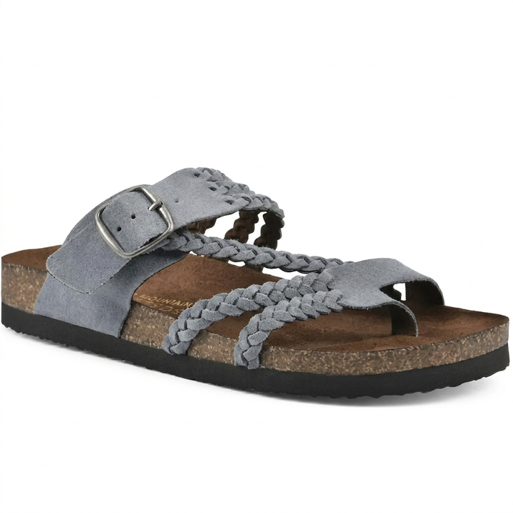 Elegant European Style Woven Strap Flat Sandals for Women