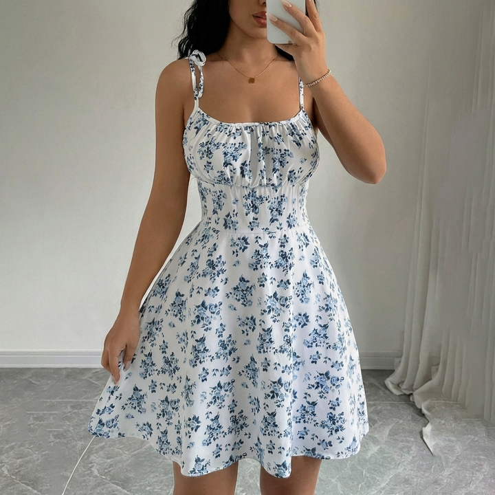Women’s Sweet Floral A-Line Dress