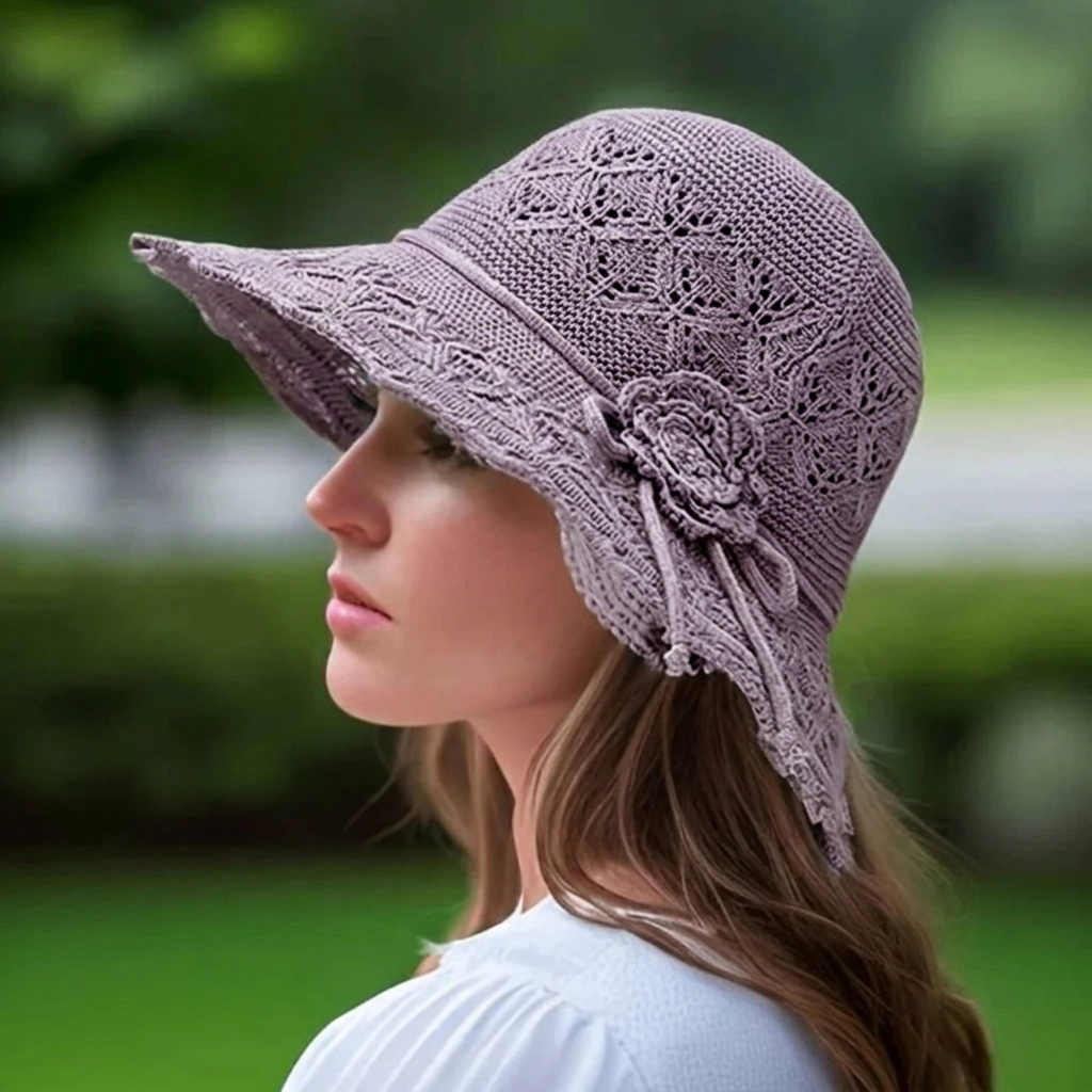 Elegant Lace Sun Hat for Women