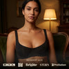 Seamless balconette bra with double-layer cups, lifts and shapes without padding