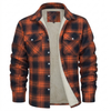 Fleece-Lined Checked Jacket