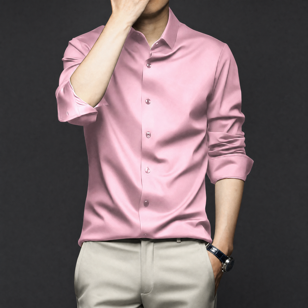 Men’s Wrinkle-Free Dress Shirt – Stylish and Low-Maintenance