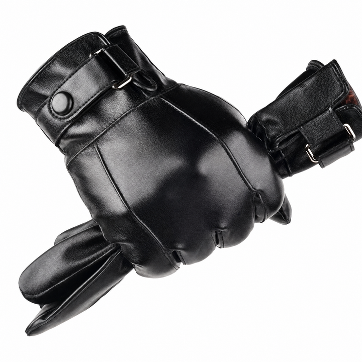 Stylish Leather Winter Gloves