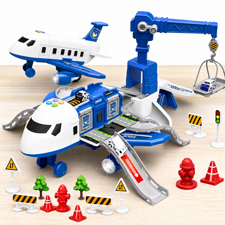 Deformable Storage Passenger Plane Toy