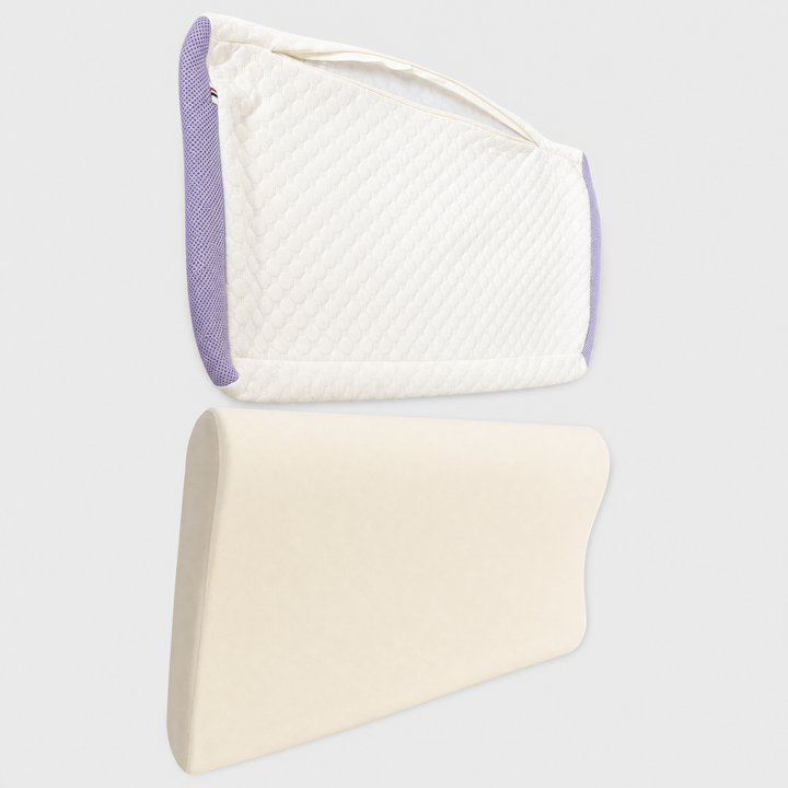 Breathable cervical cushion with zero-pressure support