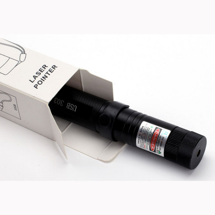 High Power Laser Pointer Pen with Adjustable Focus and Safety Key Lock Blue Light
