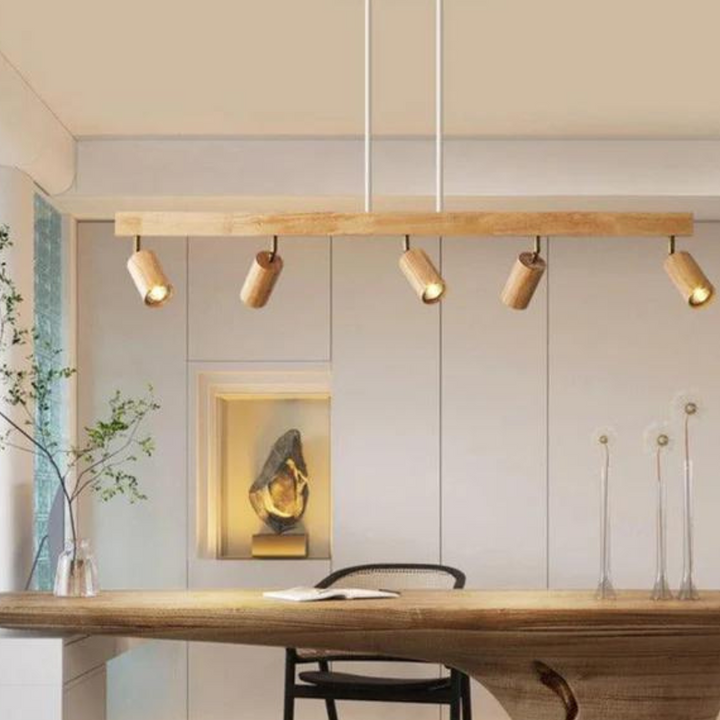 Adjustable Wooden Ceiling Spotlight – EcoLux