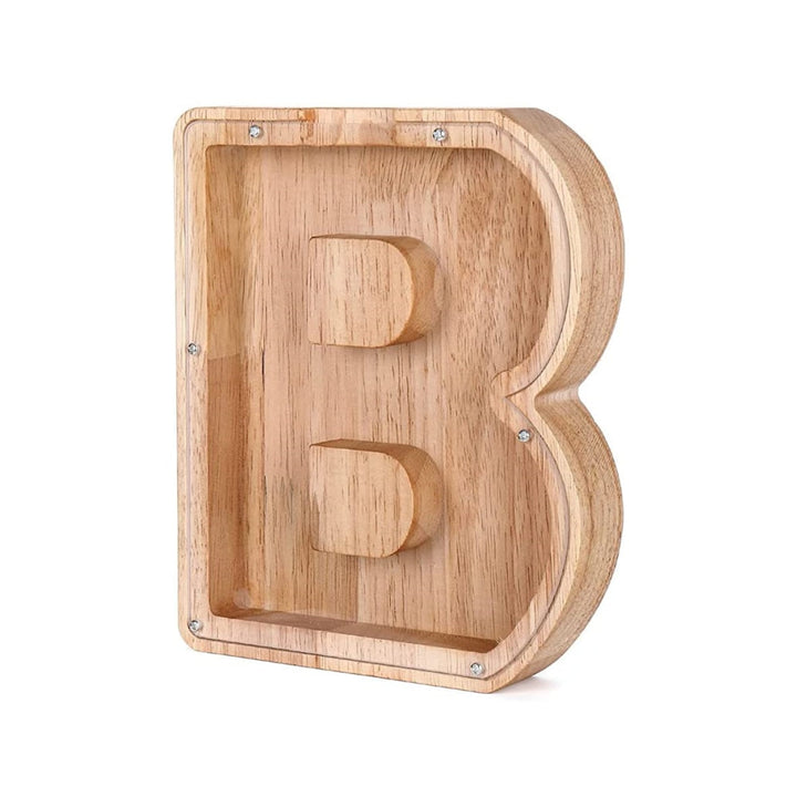 Wooden Alphabet Money Box - LetterSaver