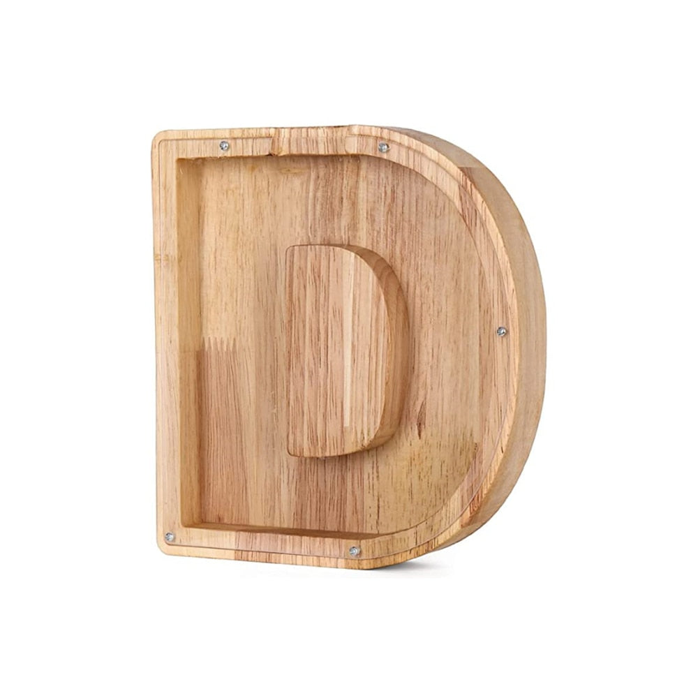 Wooden Alphabet Money Box - LetterSaver