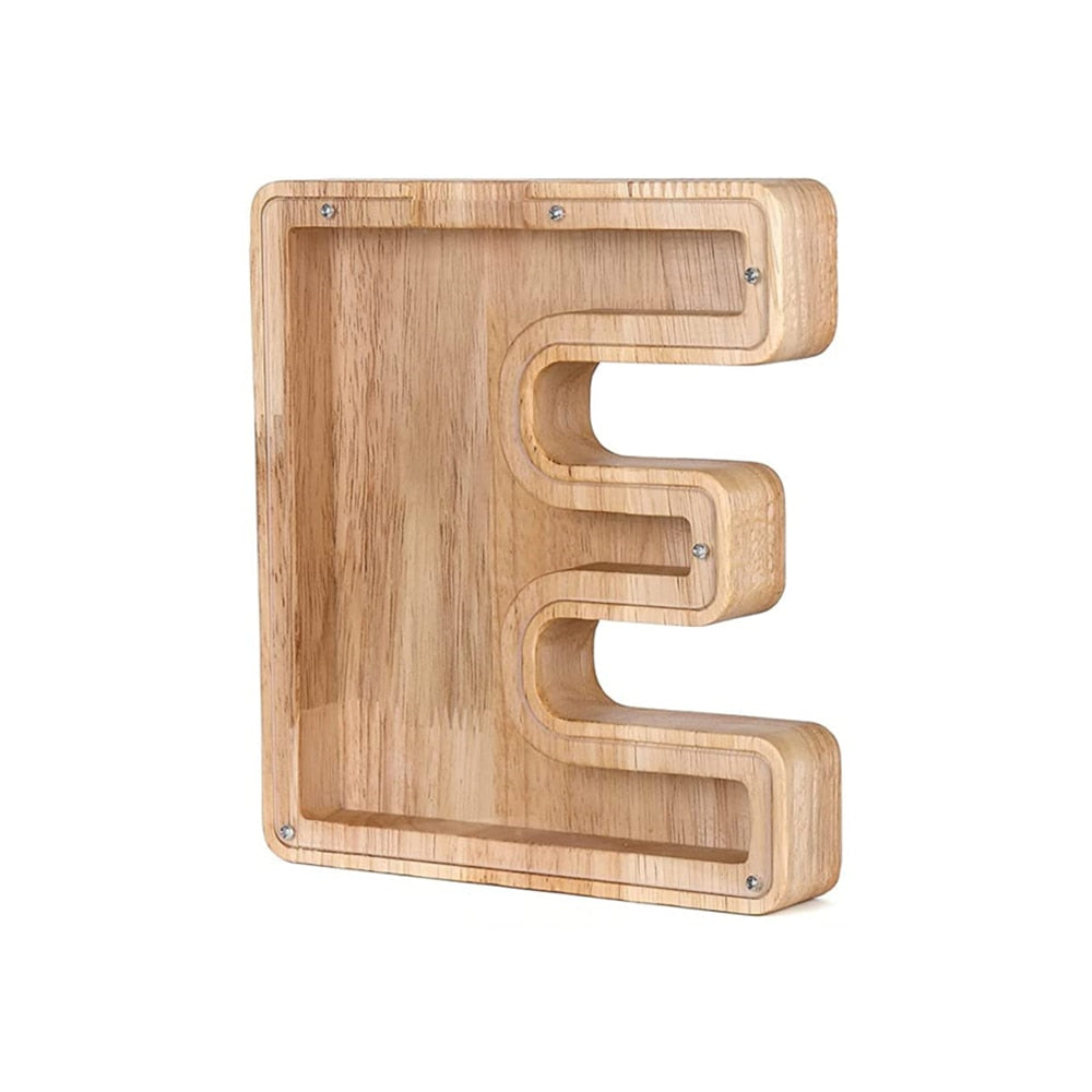 Wooden Alphabet Money Box - LetterSaver