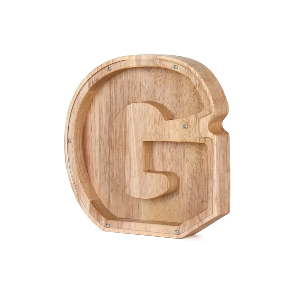 Wooden Alphabet Money Box - LetterSaver