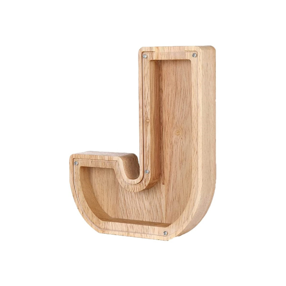 Wooden Alphabet Money Box - LetterSaver