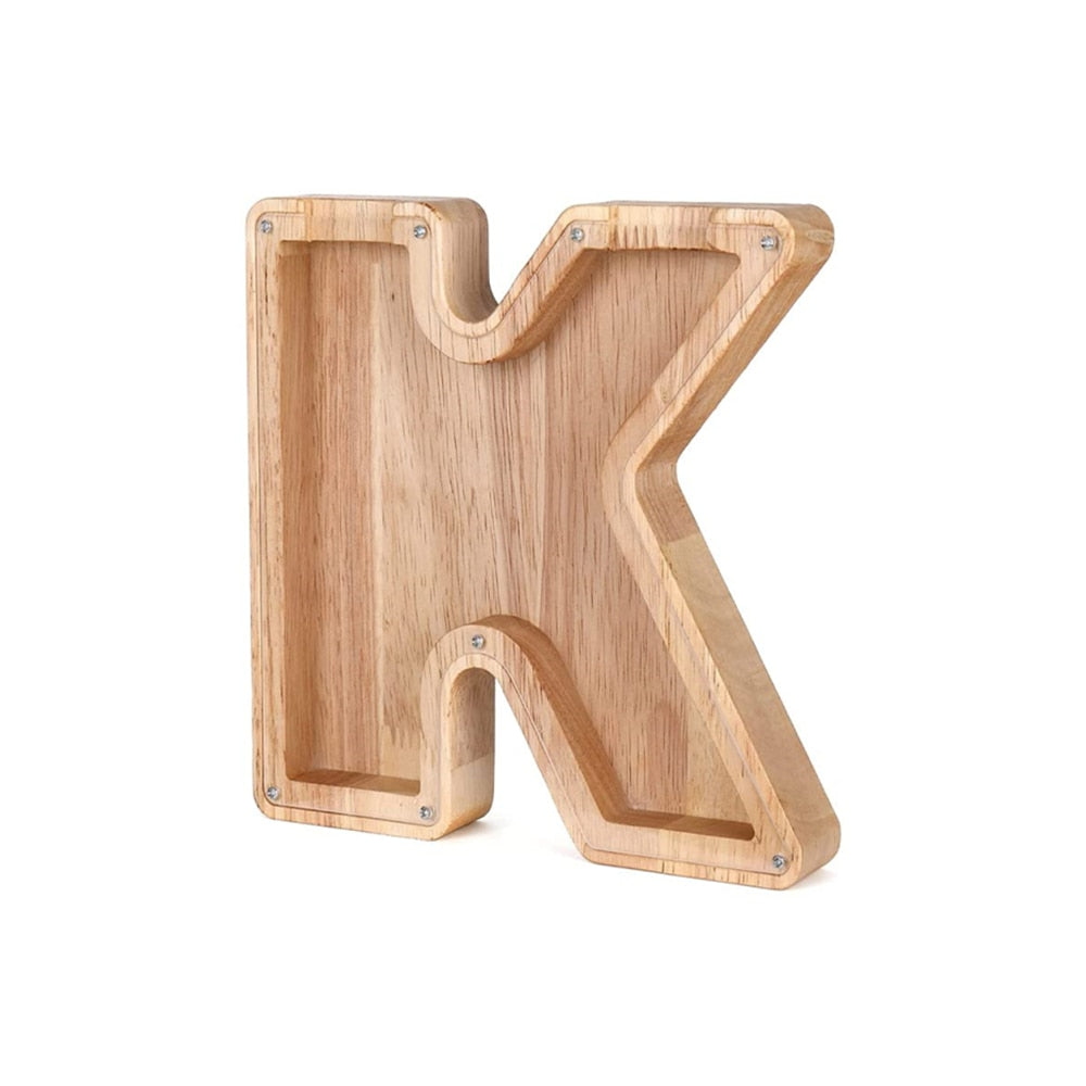 Wooden Alphabet Money Box - LetterSaver