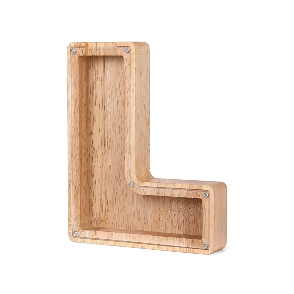 Wooden Alphabet Money Box - LetterSaver