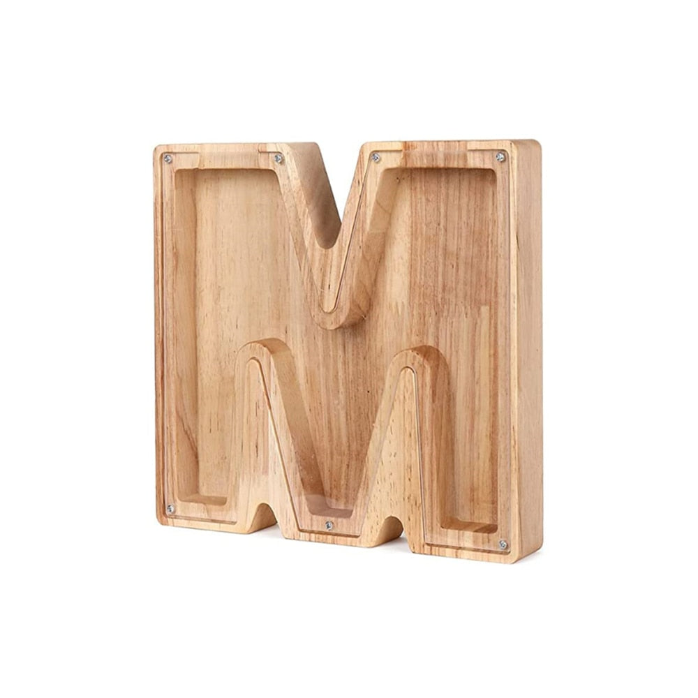 Wooden Alphabet Money Box - LetterSaver