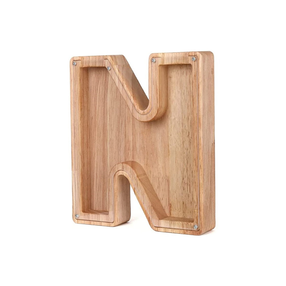 Wooden Alphabet Money Box - LetterSaver