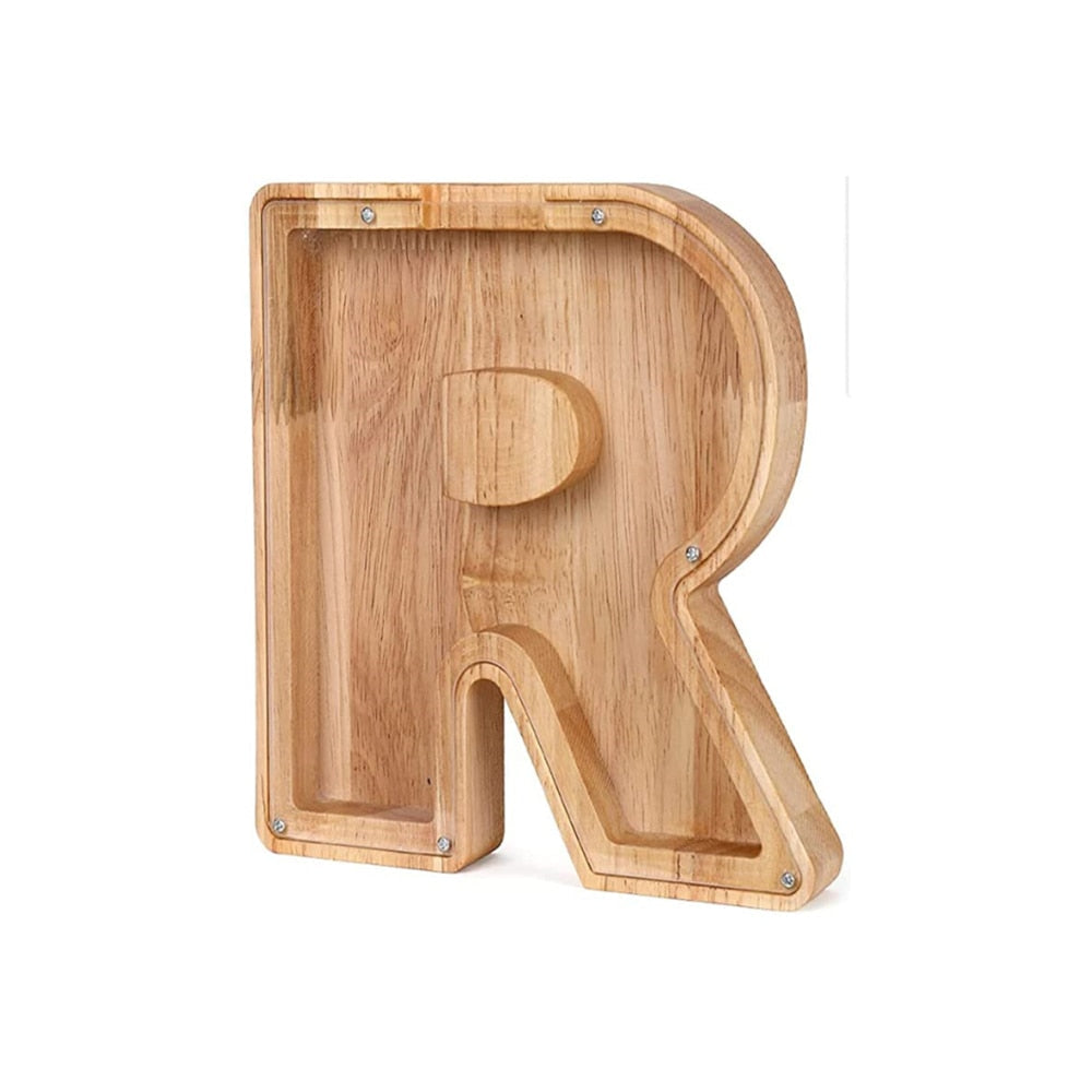 Wooden Alphabet Money Box - LetterSaver