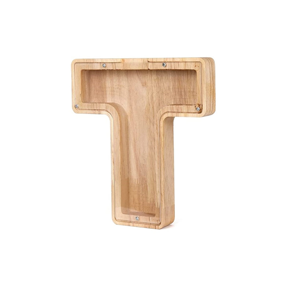 Wooden Alphabet Money Box - LetterSaver