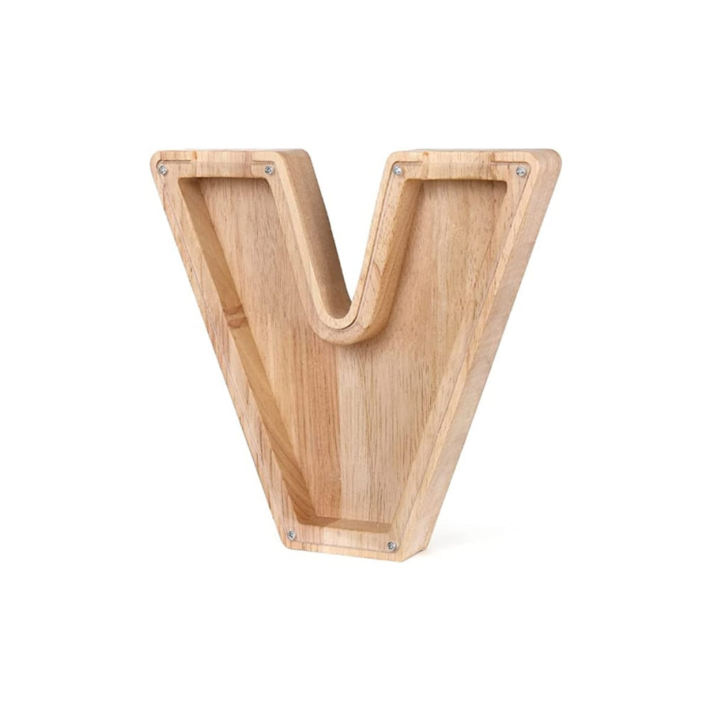 Wooden Alphabet Money Box - LetterSaver